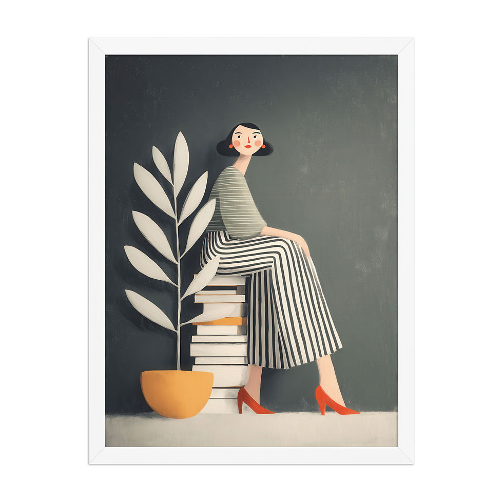 Thumbnail: Vibrant Gouache Wall Art for Living Room Accent