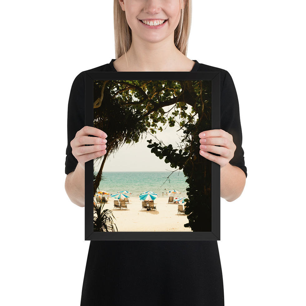 Thumbnail: Beach Umbrellas Wall Art Print