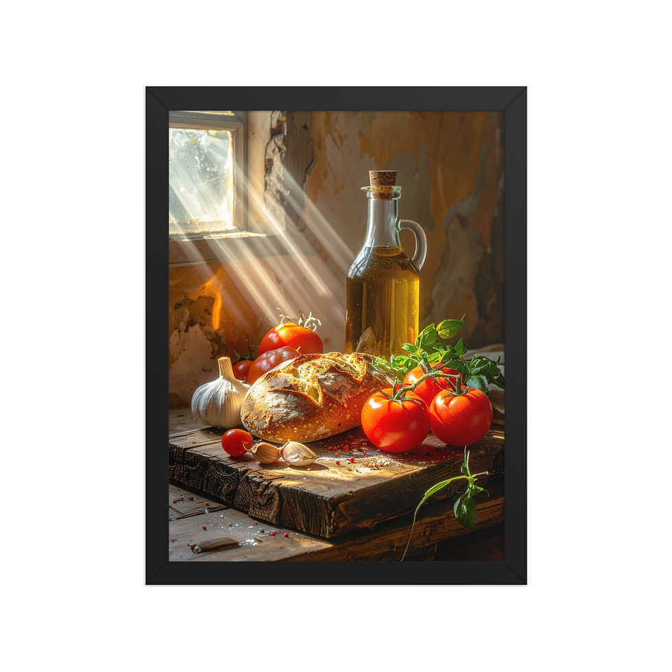 Thumbnail: Watercolor Style French Kitchen Wall Art