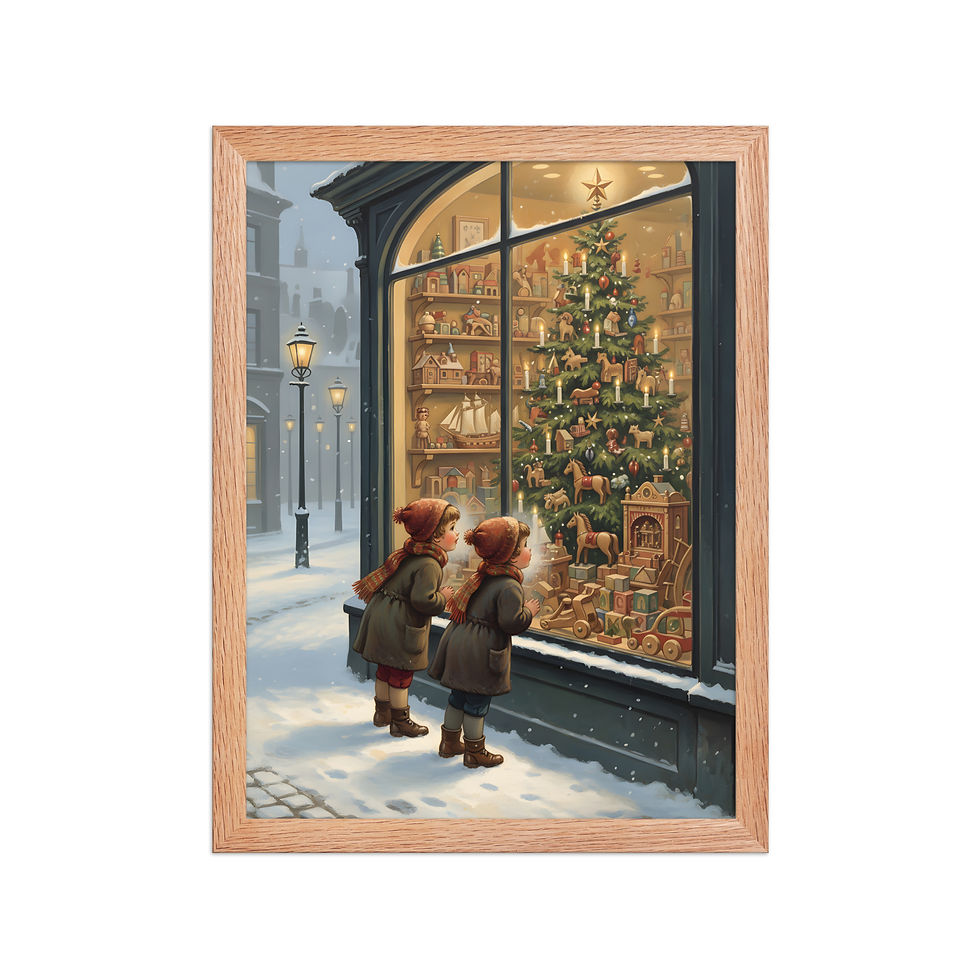 Thumbnail: Christmas Toy Store Festive Art Print