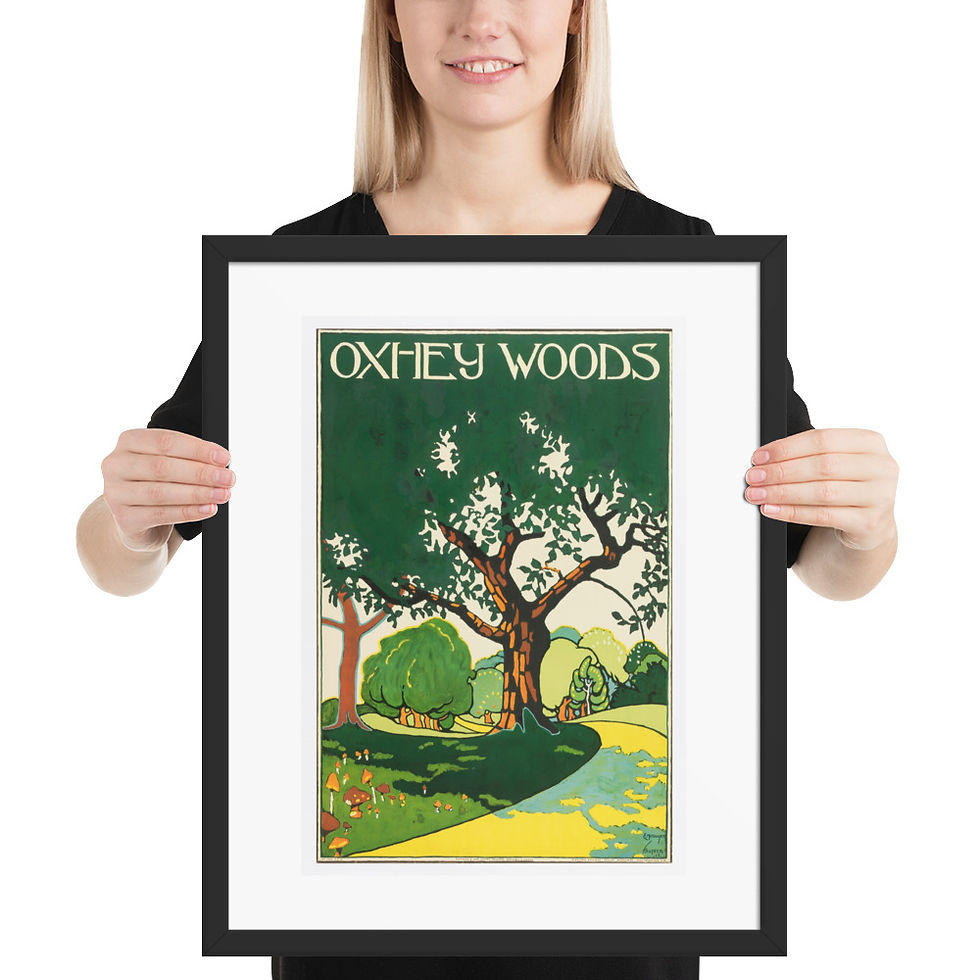 Thumbnail: Oxhey Woods Vintage Art Print