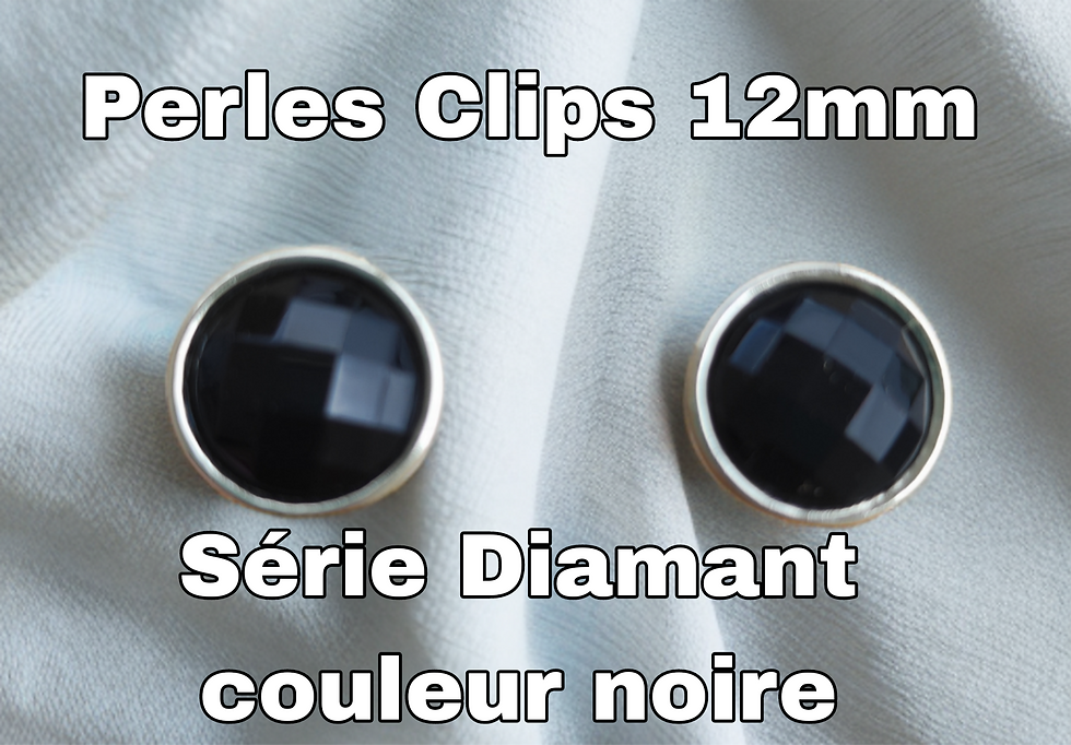 Miniature : Perle Clips 12 mm Série Diamant