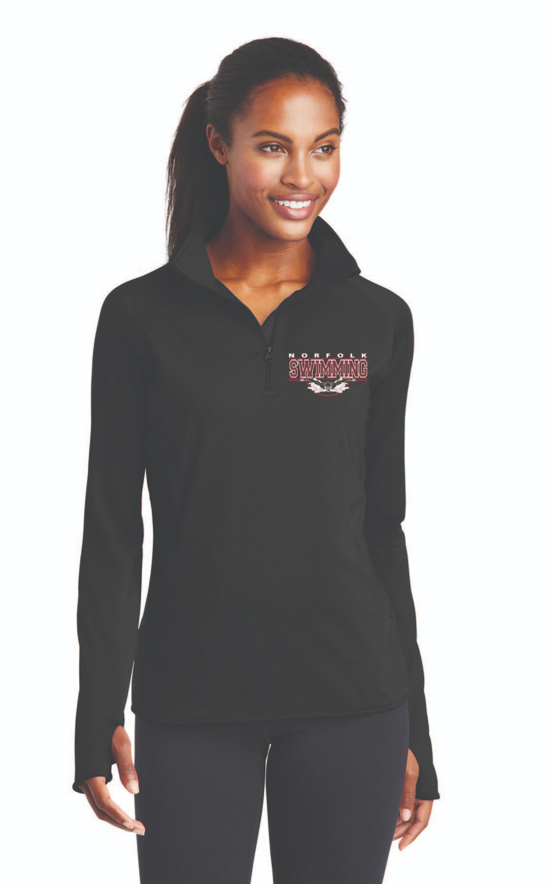 Sport-Tek® Women's Sport-Wick® Stretch 1/4-Zip Pullover