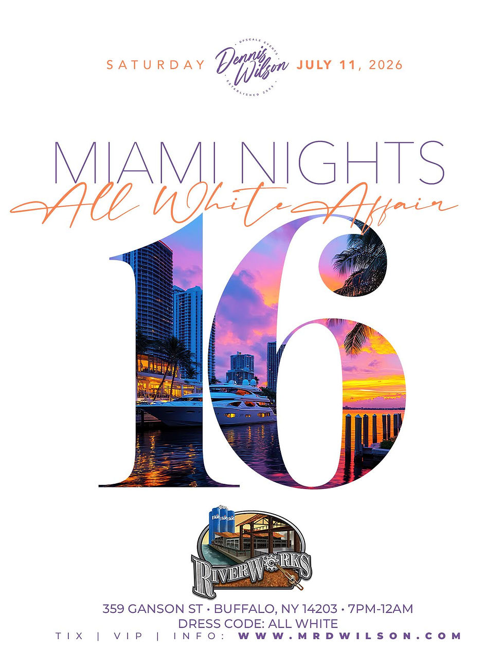 16th Annual Miami Nights All White Affair