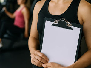 Personal Trainerin Elisabeth erklärt das 4-Phasen-System von Just Begin Win im Fitnessstudio in Wien – individuelles Training für langfristige Ergebnisse.