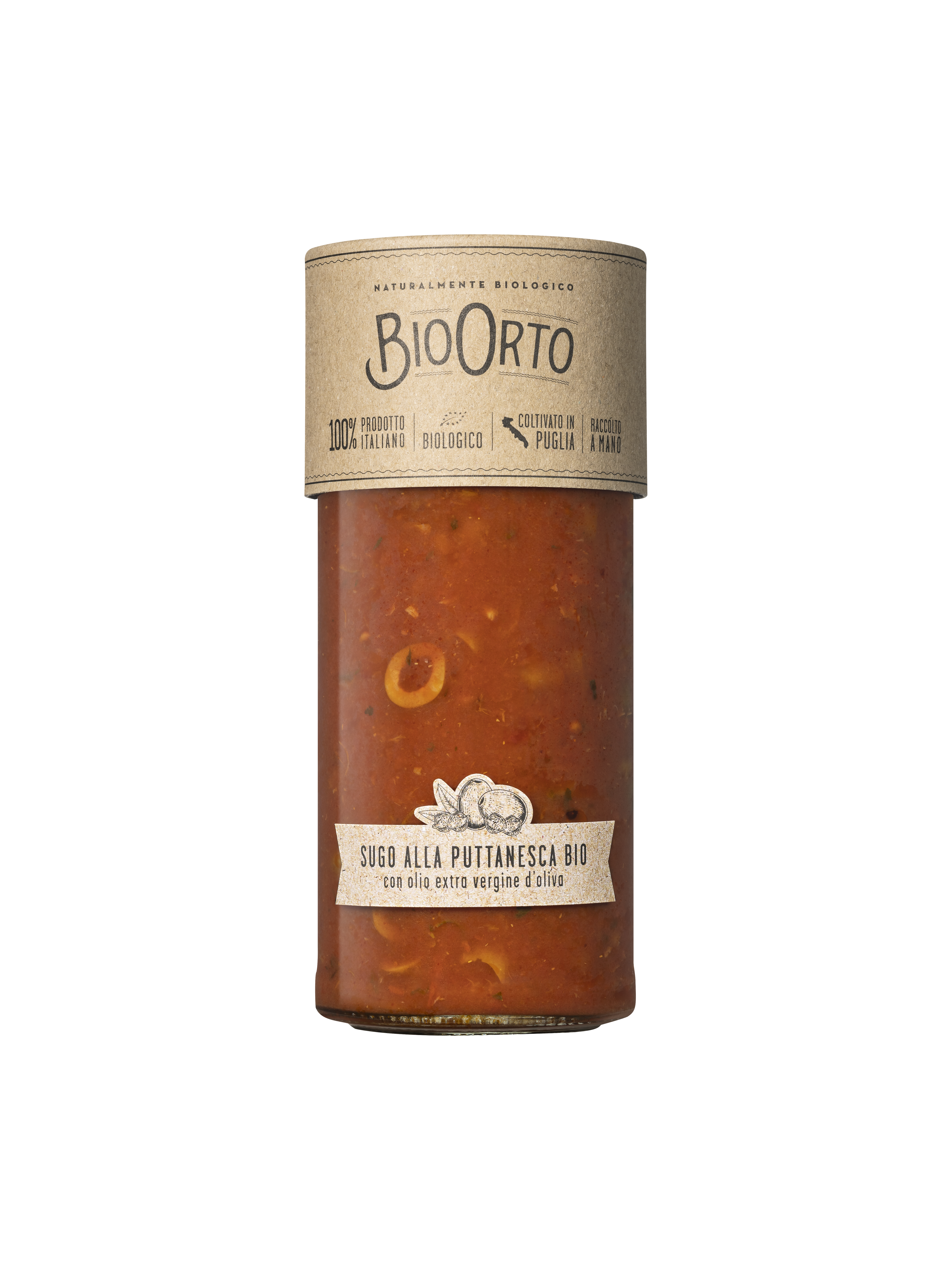 Organic Tomato sauce Puttanesca 550g Bio Orto