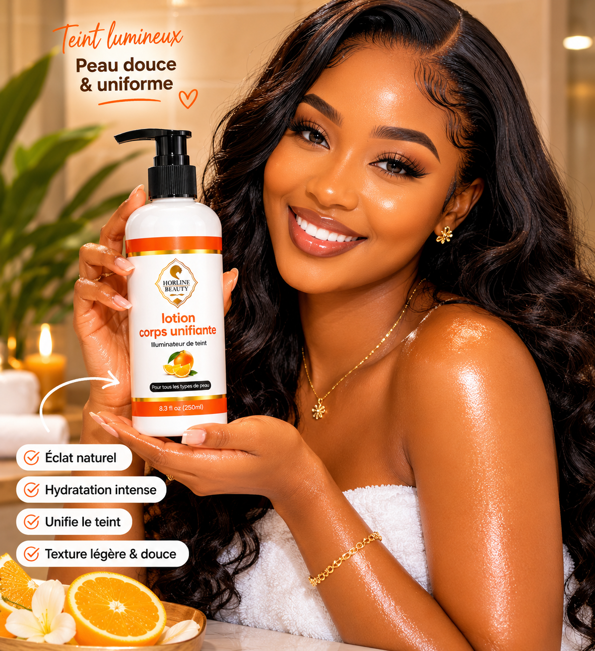 Lotion corps unifiante