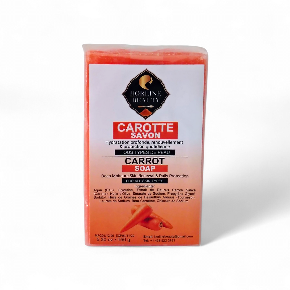 Miniature : Savon éclat à la carotte corps et visage naturel 