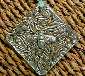Honey Bee Glass Art by Artist Donna Taylor Mayo