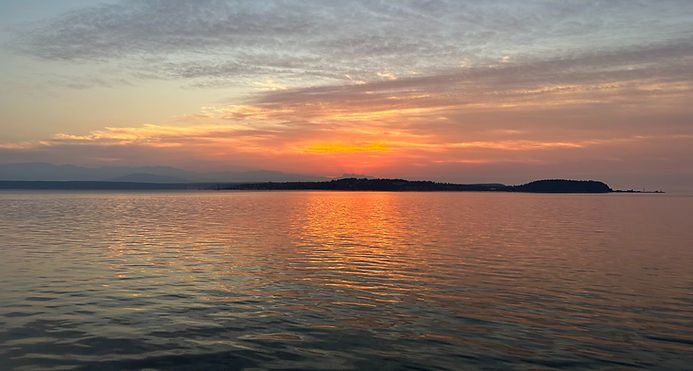 Puget Sound at Sunset taken by Tiffany Downing