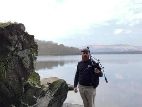 On the Banks of Loch Lomond playing Atholl Highlanders