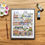 Thumbnail: Wake Forest art print surrounded by watercolor supplies