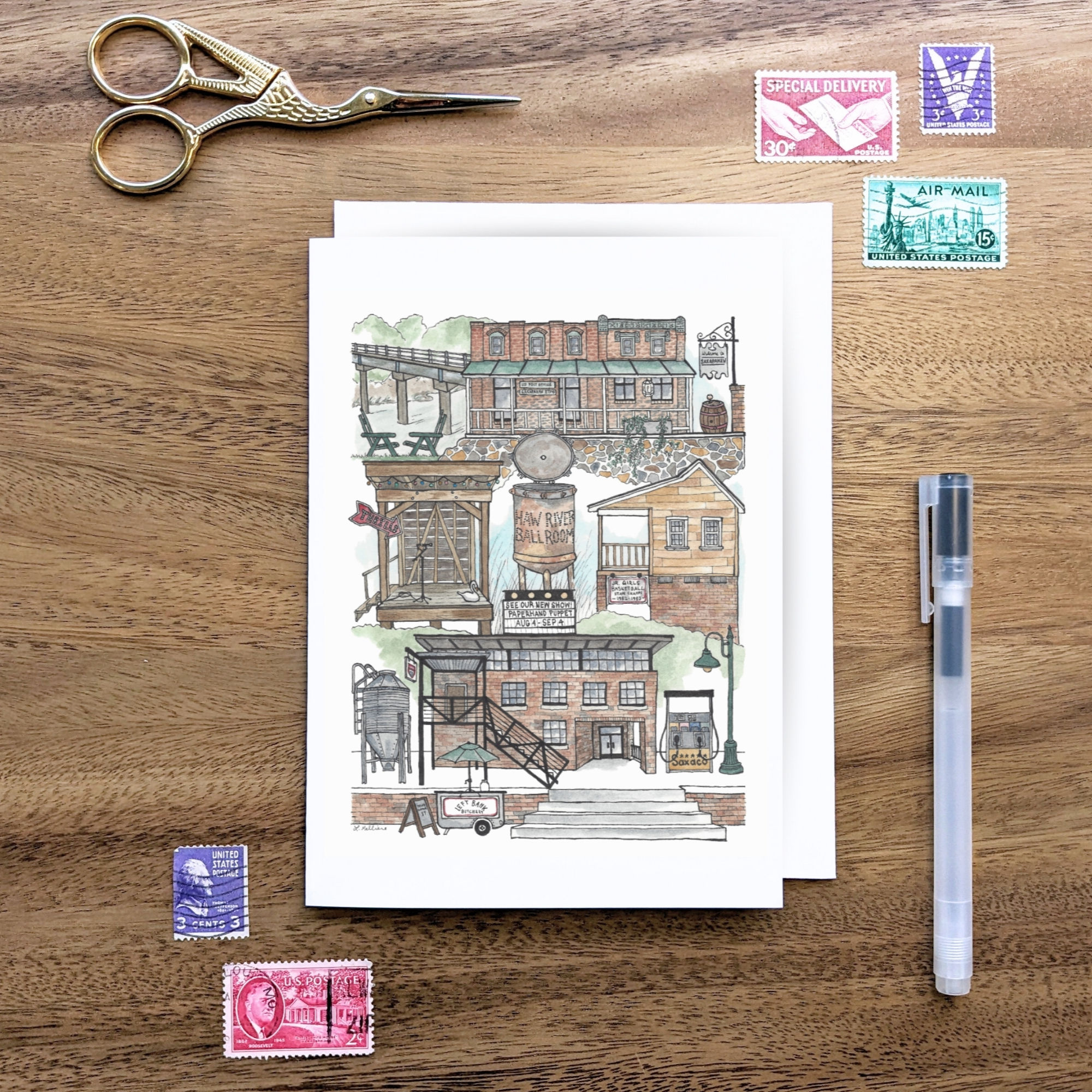 Saxapahaw, NC notecard