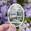 Thumbnail: Gilmore Girls sticker featuring Luke's Diner, the town gazebo, and Lorelei's house