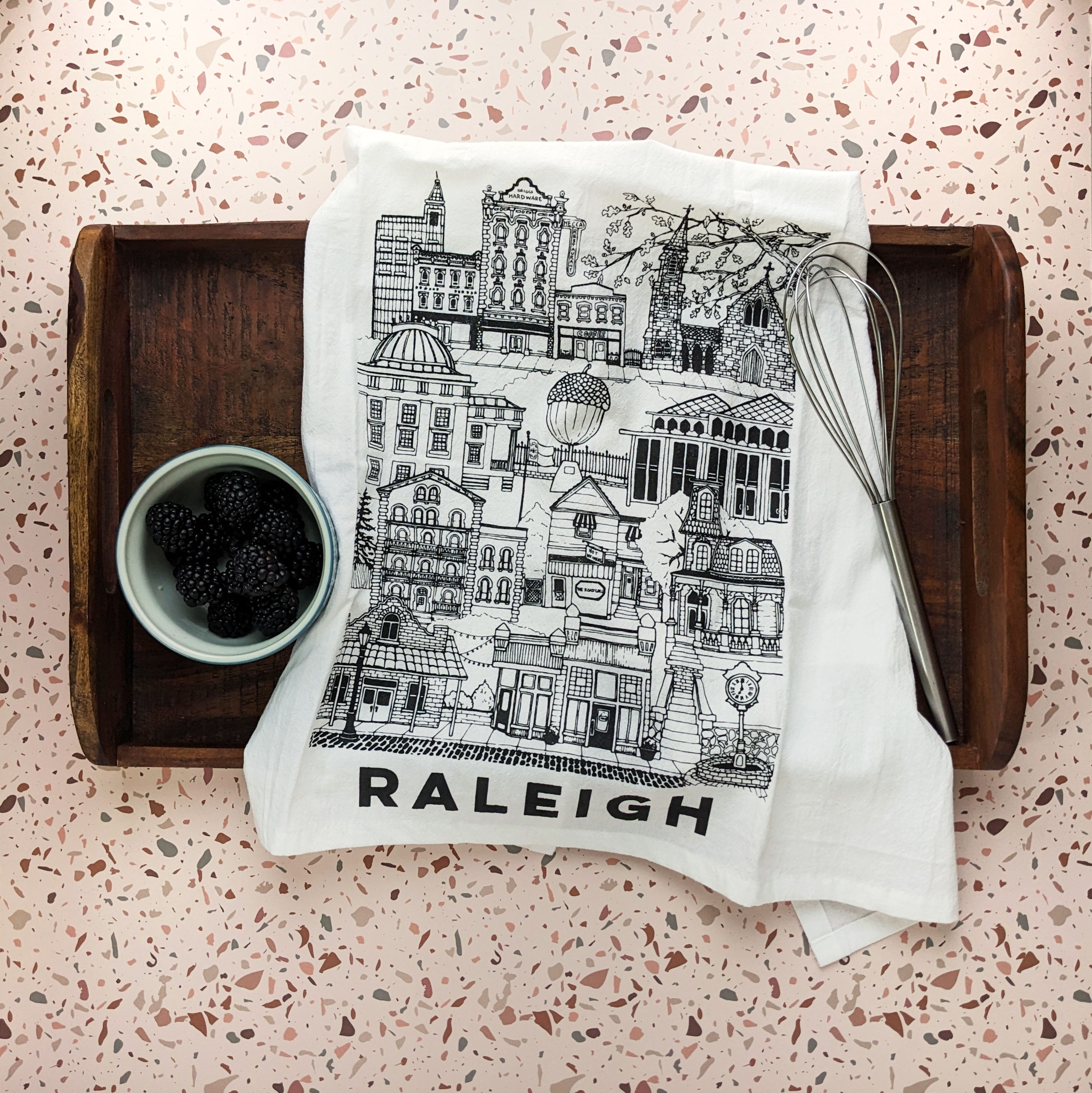 Raleigh, NC tea towel