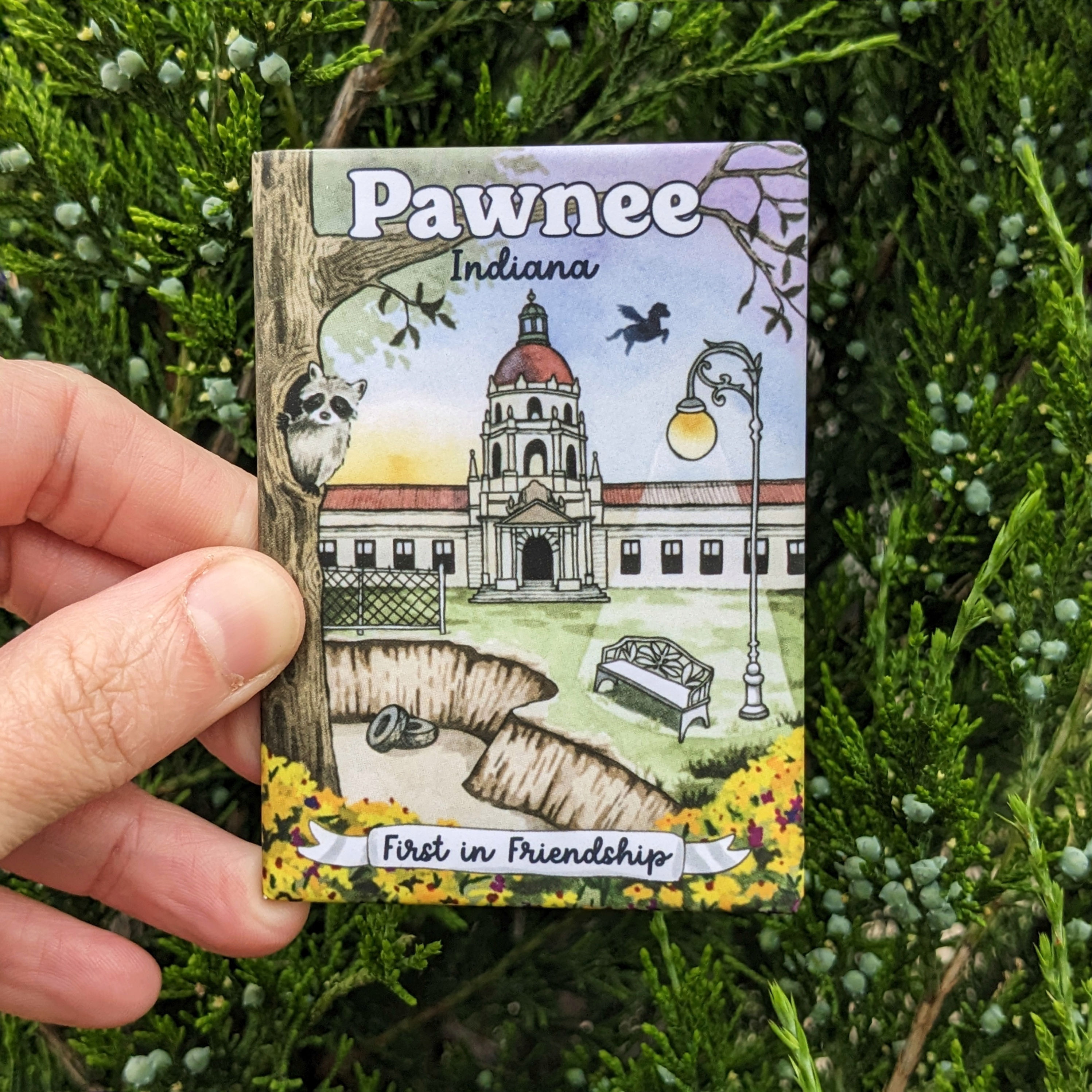 "Parks & Recreation" souvenir magnet