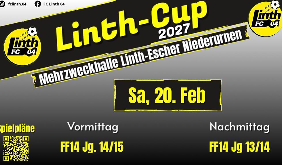 Eine Woche später: Linth-Cup 2027 erstmals mit FF-Juniorinnen.