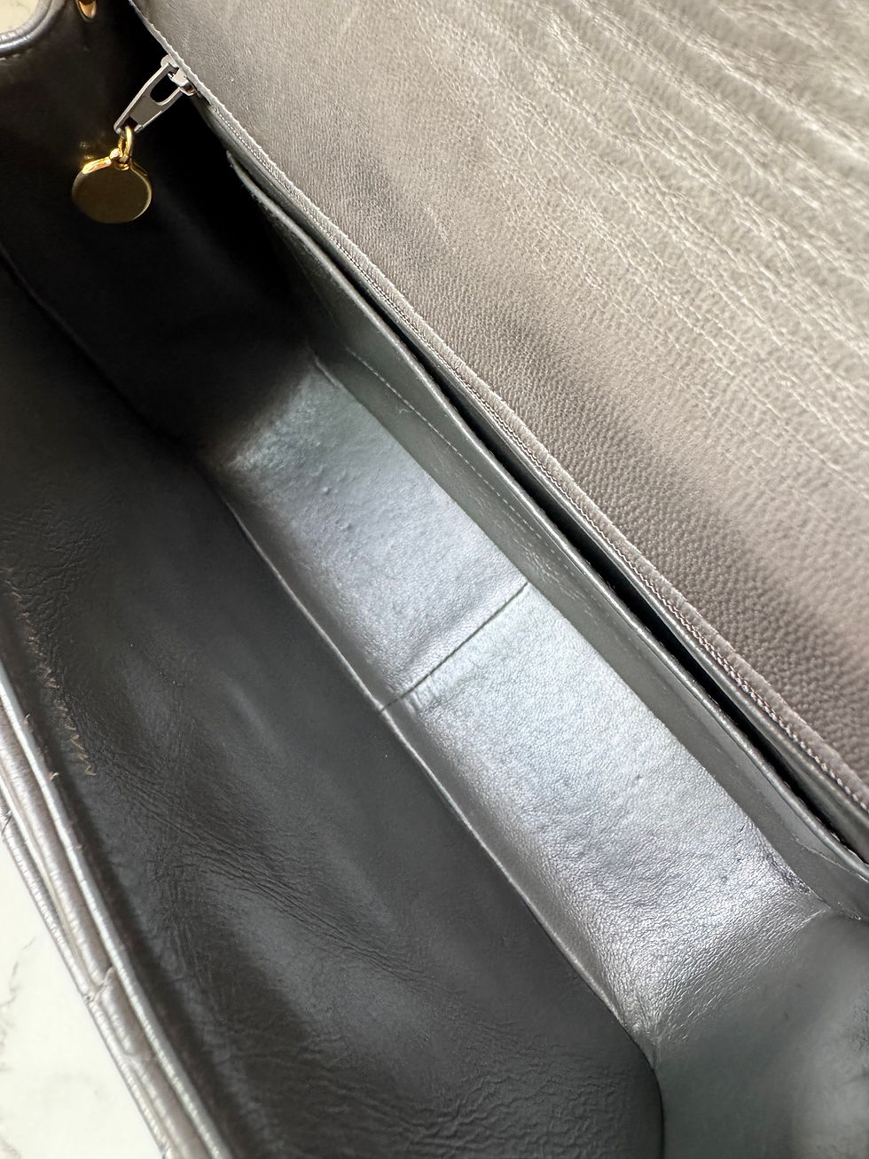 Thumbnail: Chanel Small Grey Bijoux Chain Flap in 24K GHW