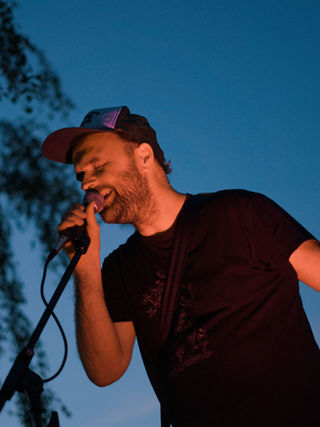 André Neumann alias nthirteen performte Live zu den Leuchtenden Gärten.