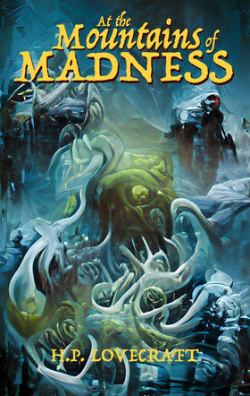 A.I. generated graphics with typography in photoshop Mountains of Madness