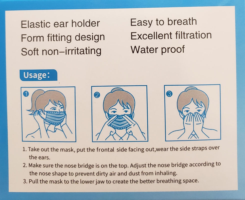 Thumbnail: Civilian 3 Ply Mask, center 95%BFE, Melt Blown Center Fabric