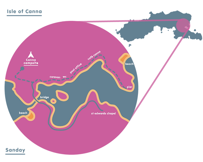 Canna Campsite Map