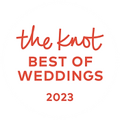 The Knot Best of Weddings winner badge 2023