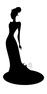 Bride silhouette logo