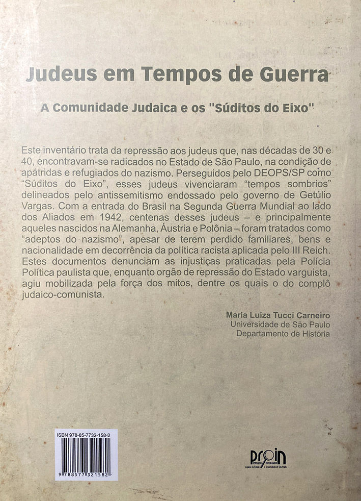 Miniatura: Judeus em Tempos de Guerra. A Comunidade Judaica e os "Súditos do Eixo"