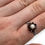 Thumbnail: VINTAGE 925 STERLING SILVER RING RED GARNET & OPAL GEMSTONES FLOWER