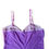 Thumbnail: 60s 70s VINTAGE SLIP DRESS PURPLE WHITE LACE 
