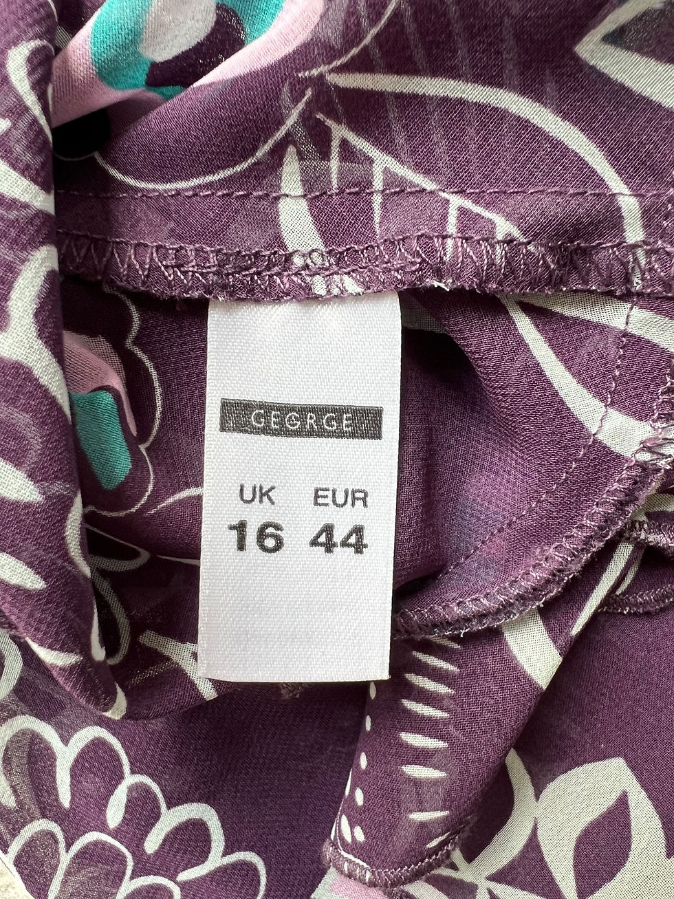 Thumbnail: Y2K VINTAGE TOP CAMI PURPLE FLORAL FRILLT 