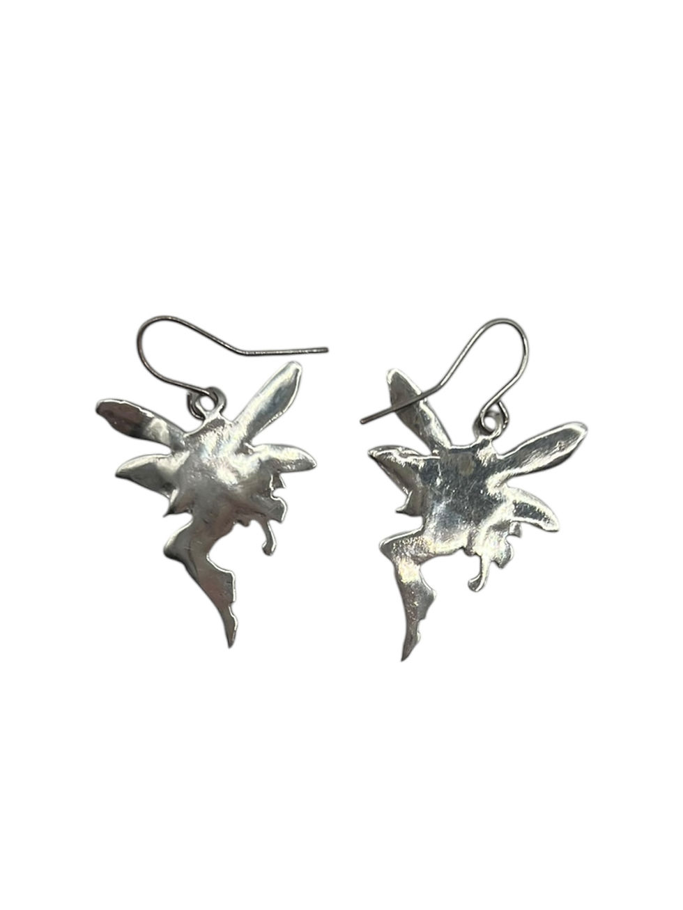 Thumbnail: VINTAGE 925 STERLING SILVER FAIRY EARRINGS 