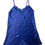 Thumbnail: 90s 00s VINTAGE BLUE SLIP DRESS SILKY SATIN LOOK LINGERIE 