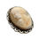 Thumbnail: VINTAGE PENDANT / BROOCH CAMEO LADY CARVED SHELL
