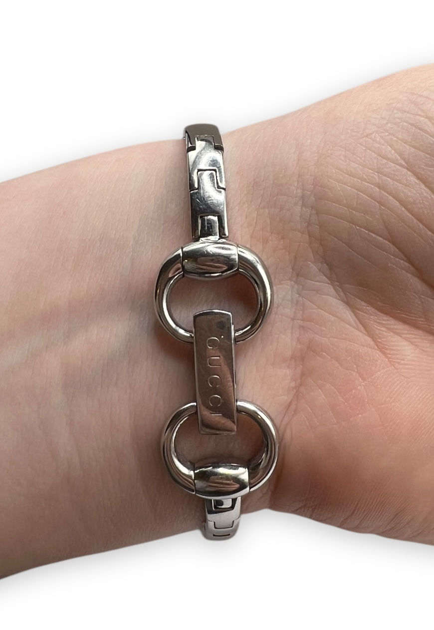 Thumbnail: WOMENS GUCCI WATCH DIAMOND G COLLECTION SILVER TONE