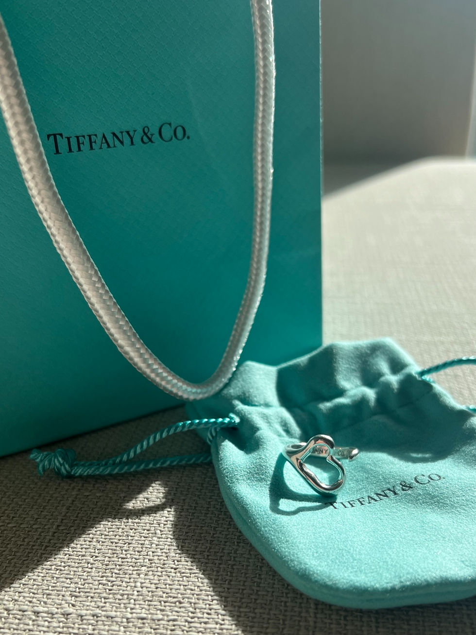 TIFFANY RING ELSA PERETTI OPEN HEART 925 SILVER