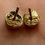 Thumbnail: RARE VINTAGE DIOR EARRINGS GOLD PLATED EMERALD GREEN GLASS STONE 