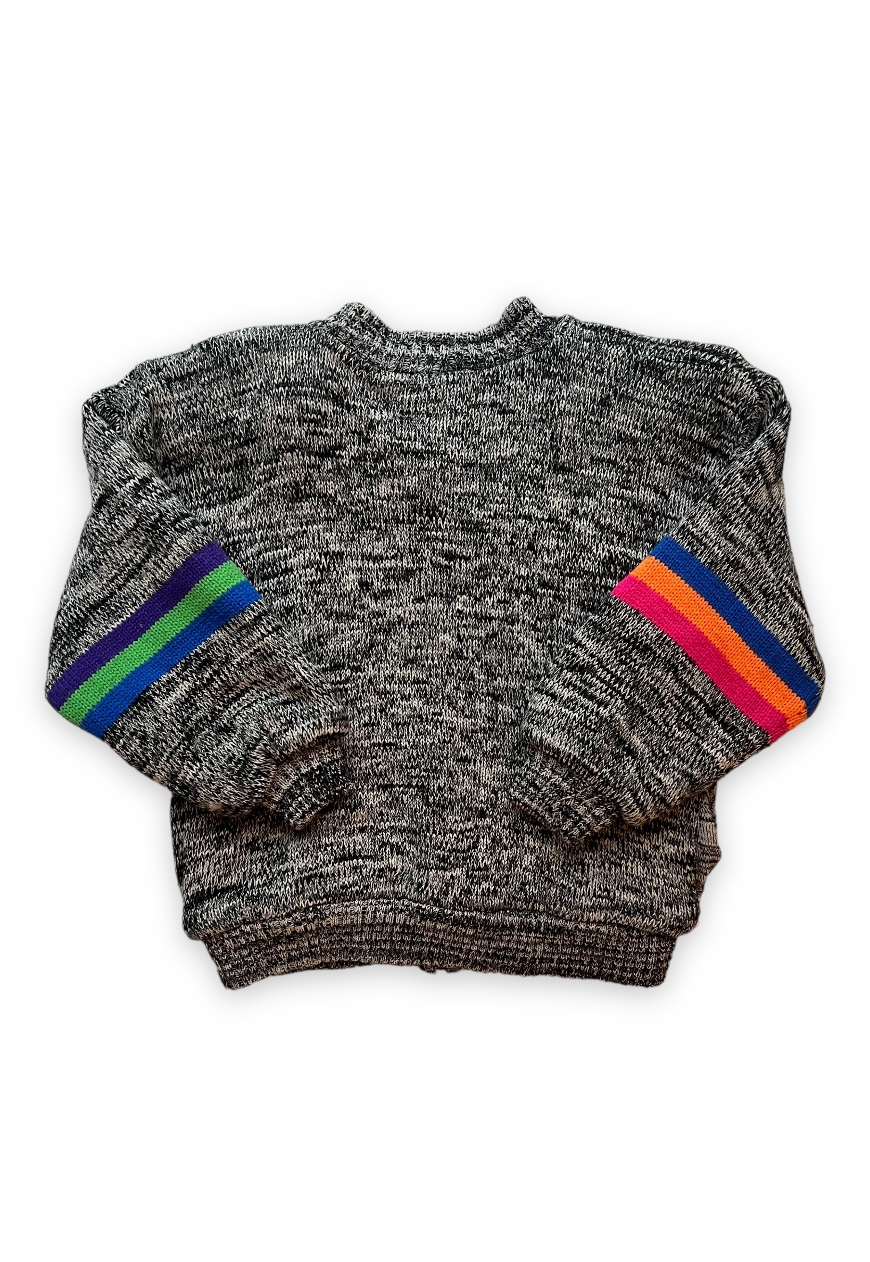 Thumbnail: VINTAGE CHUNKY KNIT JACKET 80S ABSTRACT