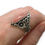 Thumbnail: VINTAGE CAROLYN POLLACK 925 STERLING SILVER RING PINK GEMSTONE NAVAJO