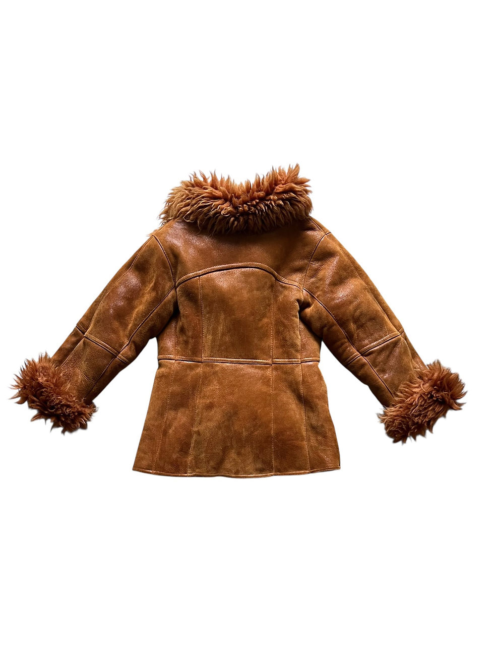 Thumbnail: 70s VINTAGE TAN BROWN SHEEPSKIN AFGHAN PENNY LANE COAT 