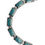Thumbnail: TEME VINTAGE STERLING SILVER BRACELET WITH TURQUOISE GEMSTONE - NAVAJO