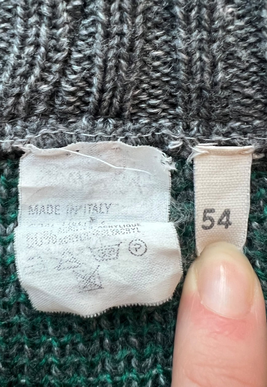 Thumbnail: VINTAGE JUMPER 80S 90S MULTICOLOURED ABSTRACT KNIT