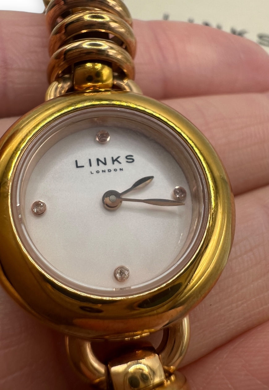 Thumbnail: VINTAGE LINKS OF LONDON WATCH BRACLET ROSE GOLD PVD PLATED