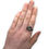 Thumbnail: VINTAGE SILVER RING 925 STERLING MARCASITE FLORAL ART DECO