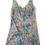 Thumbnail: 60s 70s VINTAGE BLUE FLORAL SLIP DRESS LINGERIE 