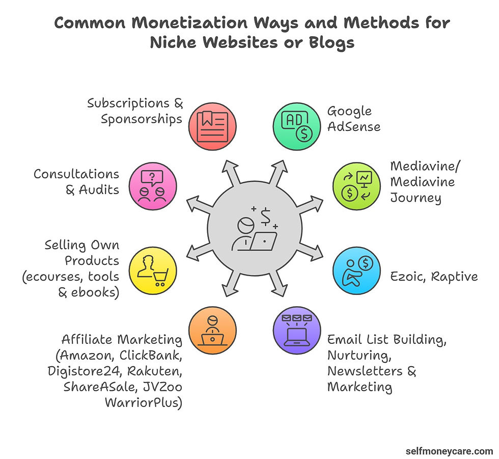 how to monetize niche websites or blogs - [how to earn from niche websites] - [website earning]