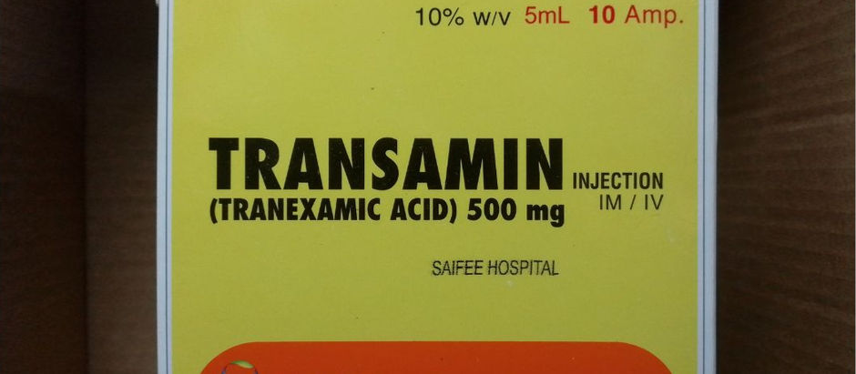 image showing a box of transamine 500mg injections