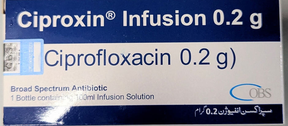an image showing ciproxin injection box