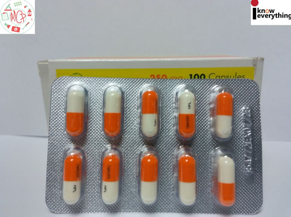 image showing transamine 250mg capsules